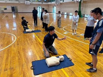 救急訓練の様子