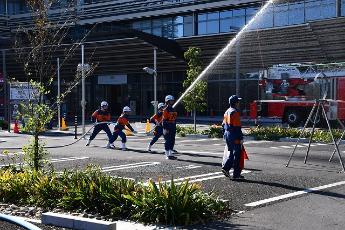 軽可搬ポンプ操法訓練