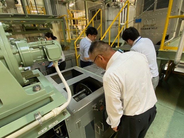 直方市汚泥再生処理センターでの研修4