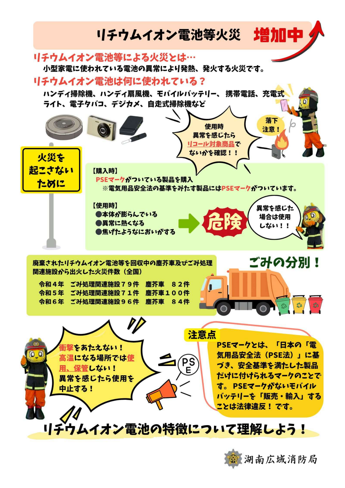 夏の災害予防啓発運動（電気火災）